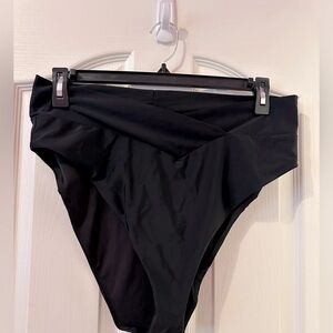 Aerie Full Coverage Swim Bottom Color Black Size XXL